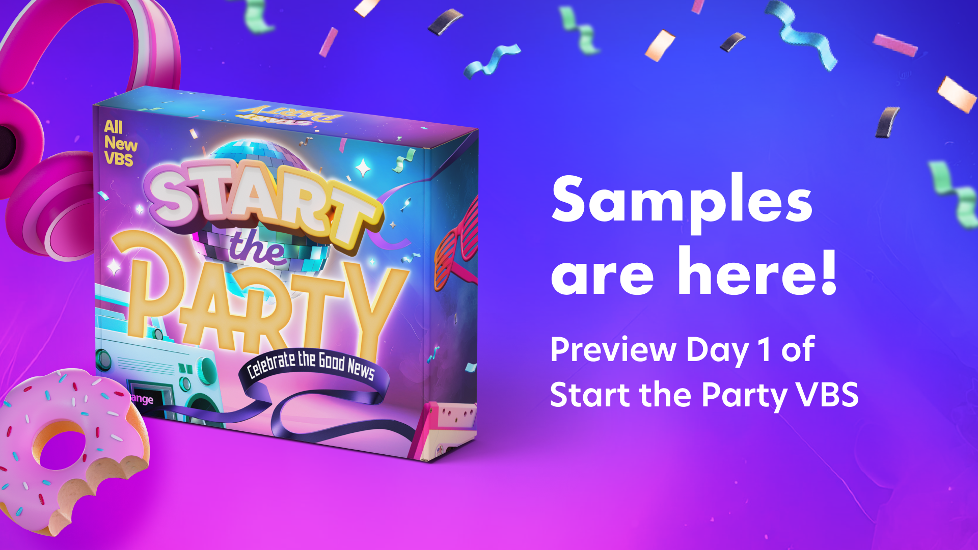 VBS Resources Start the Party 2024 Curriculum from Orange